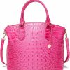 Satchel Handbags | ZOSIVEB Satchel Bag Women'S Vegan Leather Crocodile-Embossed Pattern With Top Handle Large Shoulder Bags Handbags