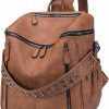 Satchel Handbags | Roulens Roulens Women Backpack Purse Fashion Leather Large Ladies Shoulder Bags Travel Backpack Purse For Women