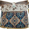 Satchel Handbags | Myra Bag Myra Bag Western Leather Shoulder Bag For Women - Upcycled Canvas Crossbody Bag