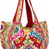 Satchel Handbags | Tribe Azure Fair Trade Tribeazure Elephant Tote Embroidered Mirror Shoulder Bag Top Handle Satchel Summer Beach Casual Fashion