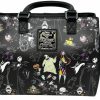 Satchel Handbags | Loungefly Loungefly Disney The Nightmare Before Christmas Allover Print Crossbody Satchel Handbag Purse