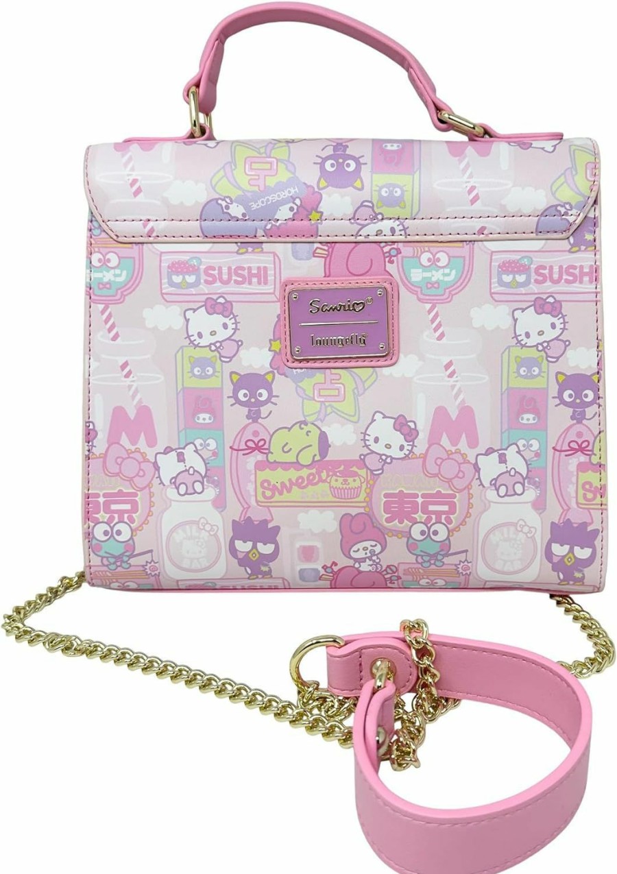 Satchel Handbags | Loungefly Loungefly Sanrio Hello Kitty Kawaii Allover Print Crossbody Satchel Handbag Purse