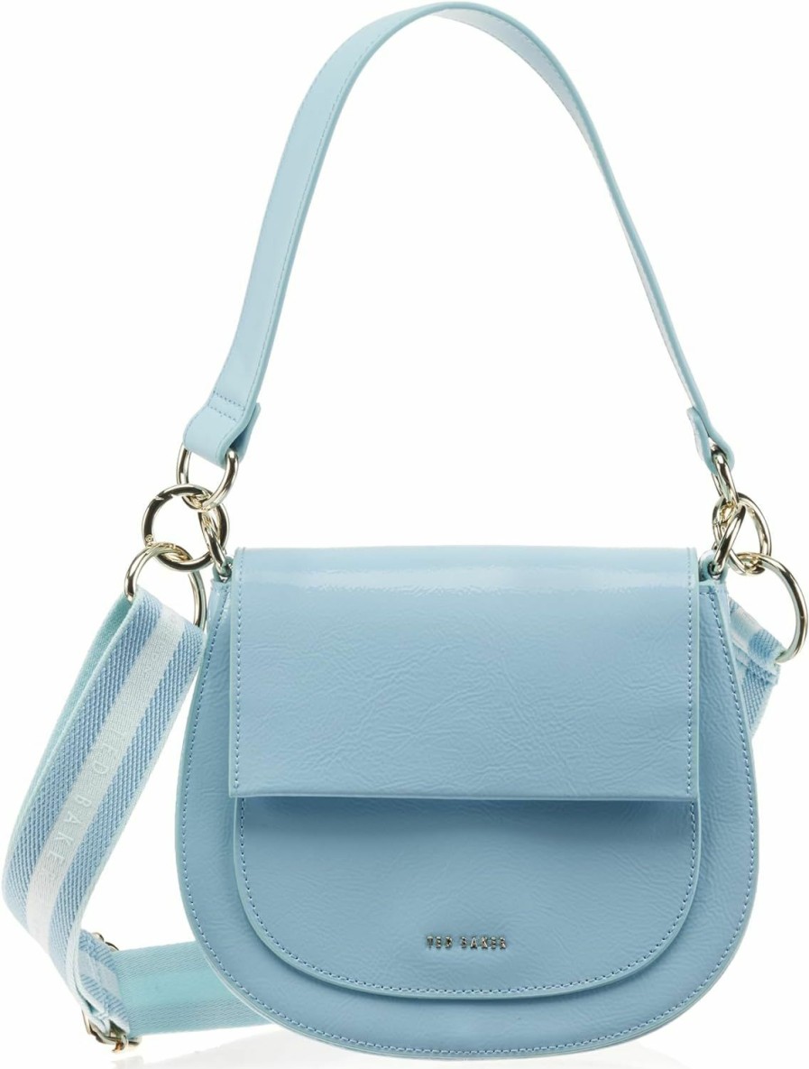 Satchel Handbags | Ted Baker Ted Baker London Darcell-Branded Webbing Satchel Cross Body, Pl-Blue