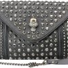 Satchel Handbags | FiveloveTwo Fivelovetwo Women Rivet Chain Handbag Purse Clutch Small Pu Leather Satchel Shoulder Tote Top-Handle Bag Black