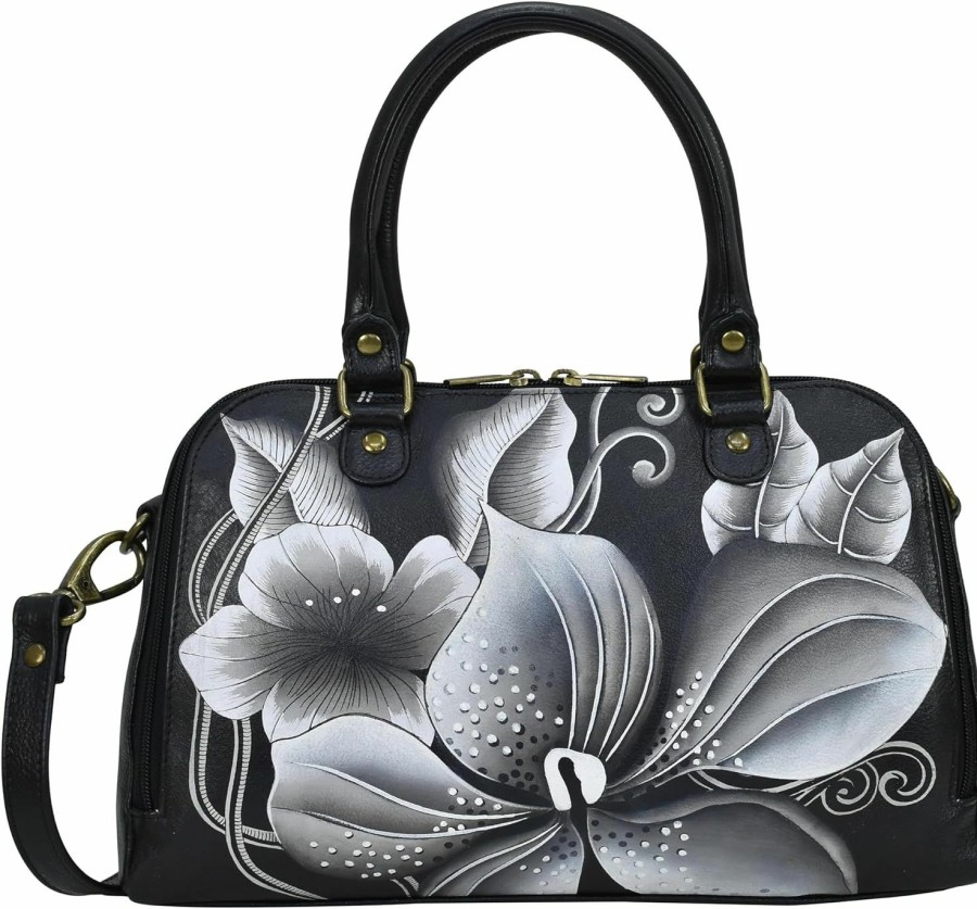 Satchel Handbags | Anna by Anuschka Anna By Anuschka Midnight Floral Black