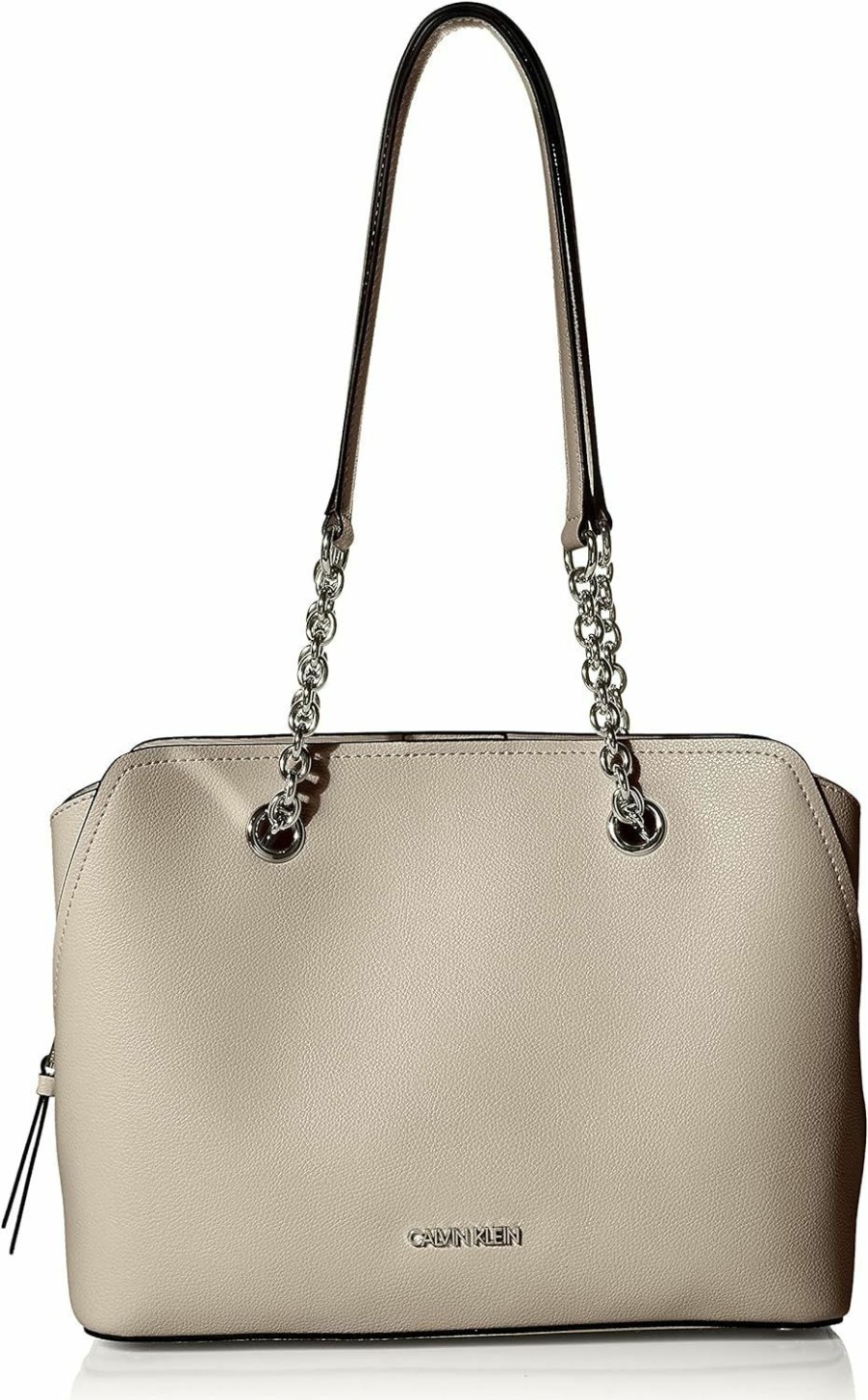 Satchel Handbags | Calvin Klein Calvin Klein Hailey Micro Pebble Triple Compartment Chain Satchel