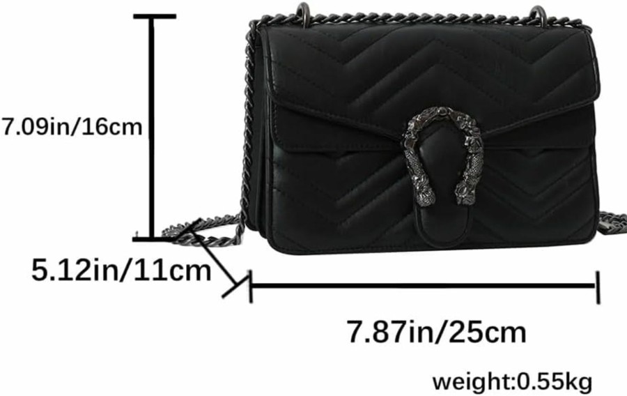 Satchel Handbags | YILINRUI Yilinrui Shouder Bag And Satchel Purse For Women-Fashion Designer Crossbody Pu Leather Handbags Chain Strap Evening Clutchs