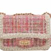 Satchel Handbags | Qiayime Qiayime Women'S Small Pearl Purse And Handbag Top Handle Tweed Beaded Chain Evening Satchel Shoulder Bag Clutch Crossbody Bag