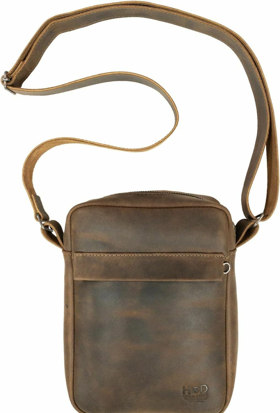 Satchel Handbags | Hide & Drink Hide & Drink, Classic Satchel With Adjustable Shoulder Strap, Vintage Shoulder Bag, Crossbody Bag, Messenger Bag, Full Grain Leather, Handmade, Bourbon Brown