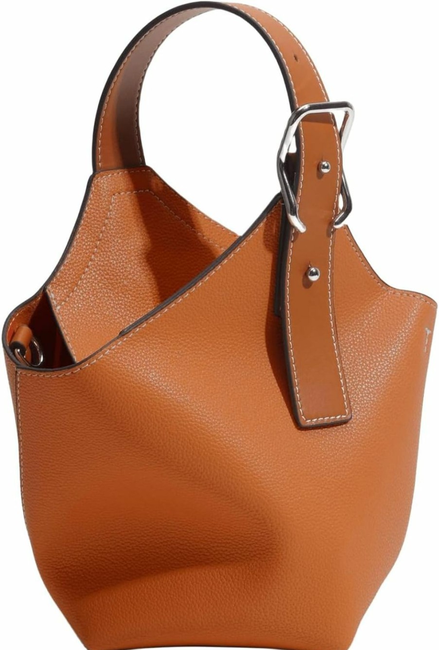 Satchel Handbags | HWHXCZYH Women Genuine Leather Soft Bucket Bag Stylish Adjustable Top Handle Satchel Large Capacity Handbag Daily Shoulder Bags