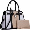 Satchel Handbags | Qiyuer Handbags Sets For Women Shoulder Bags Top Handle Work Satchel Tote Purses Set With Matching Wallet 2Pcs