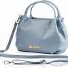 Satchel Handbags | Baroncelli Baroncelli Italian Leather Purse For Women Genuine Soft Leather Medium Size Shoulder Crossbody Bag Made In Italy