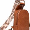 Satchel Handbags | Baolab Baolab Women Chest Bag Sling Bag Small Crossbody Pu Leather Satchel Daypack For Lady Shopping Travel Fashion Shoulder Strap