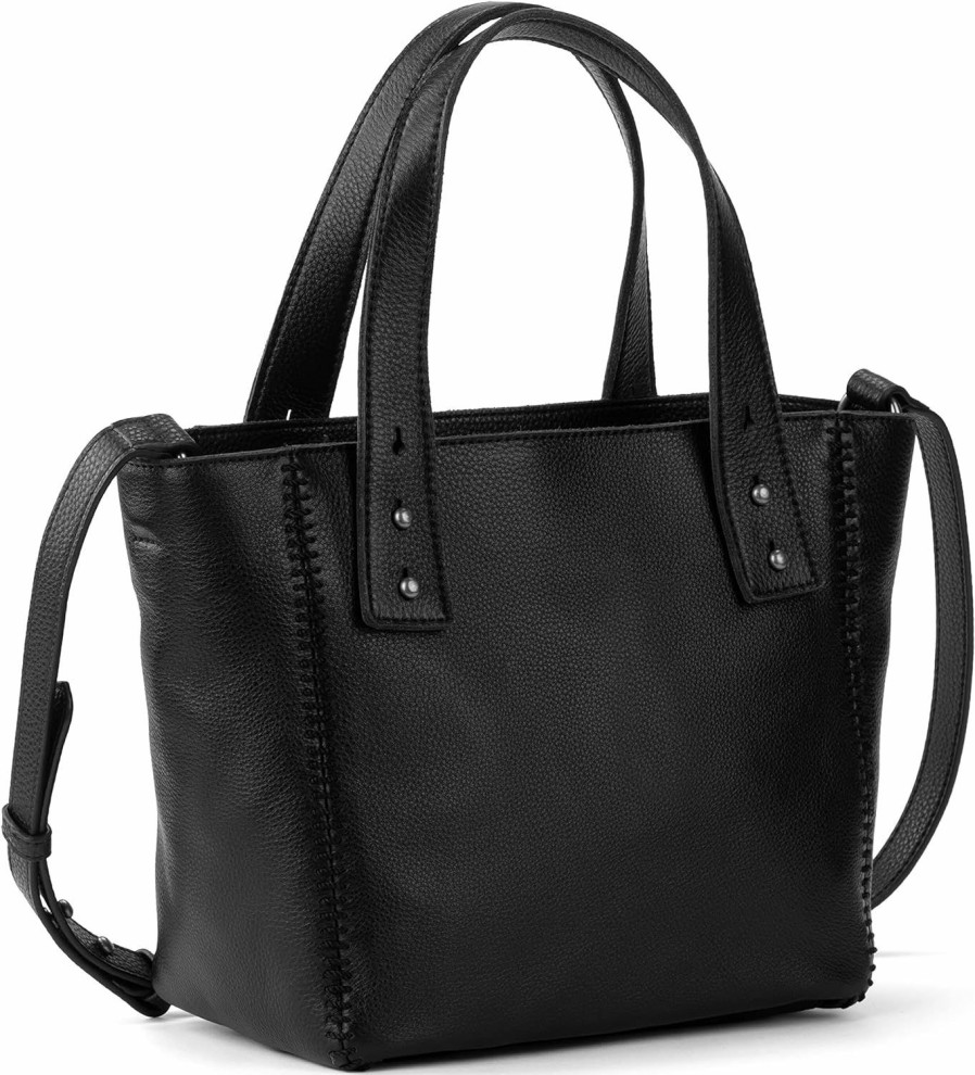 Satchel Handbags | The Sak The Sak Liv Satchel In Leather, Large Purse With Removable, Convertible Straps, Black