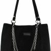 Satchel Handbags | Hyuyikuwol Womens Rhinestones Shoulder Tote Bag Faux Suede Crystal Glitter Handbag Top Handle With Chains Underarm Satchel