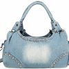 Satchel Handbags | YeFine Yefine Y2K Blue Jean Bag Casual Denim Purses For Women Lady'S Purses And Handbags Small Shoulder Bags