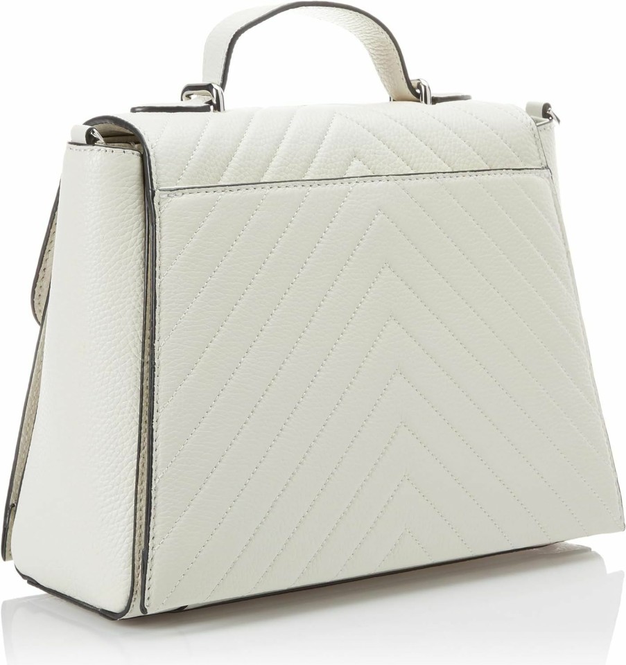 Satchel Handbags | Karl Lagerfeld Paris Karl Lagerfeld Paris Charlotte Satchel, Wntr Wht/Silvr