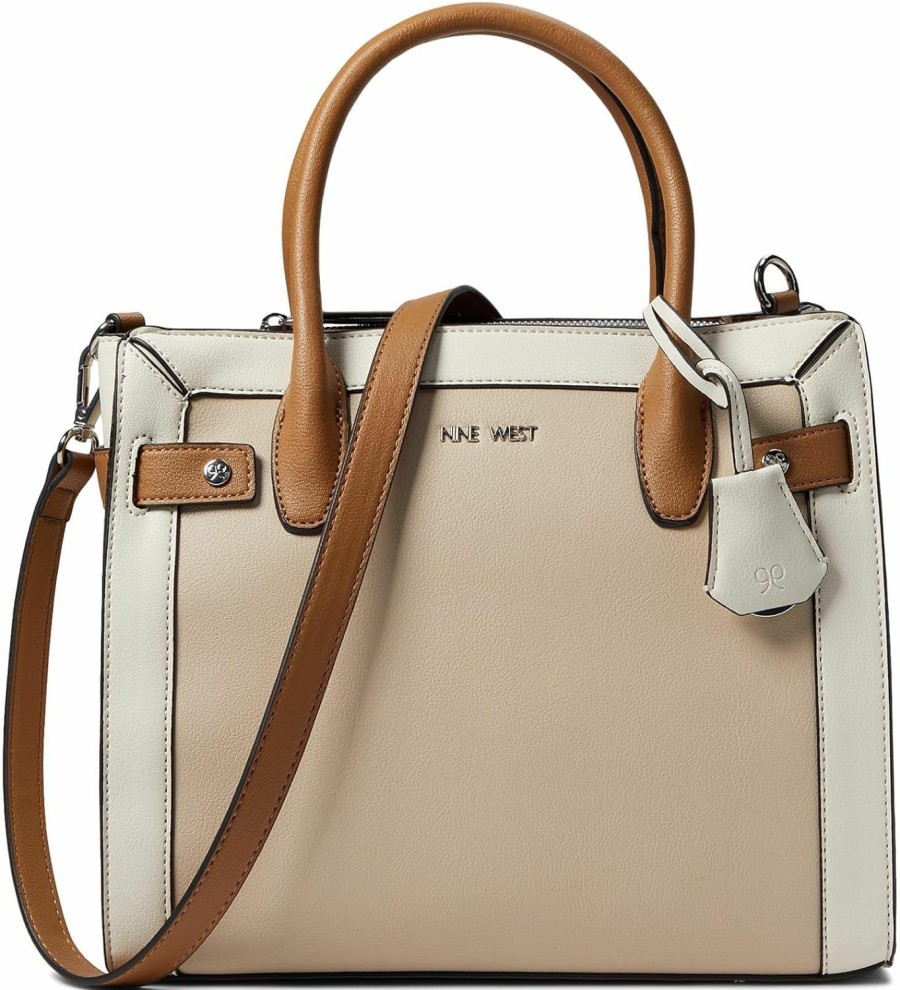 Satchel Handbags | Nine West Nine West Bettina Satchel Beige Multi Processing Processing