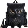 Satchel Handbags | Generic Hyy Black Woman Pu Leather Owl Cartoon Backpack Fashion Casual Satchel Purse