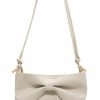 Satchel Handbags | LUOZZY Luozzy Bowknot Handbag Purse Cute Leather Mini Shoulder Bag Top-Handle Totes Satchel Creative Gifts For Women - White