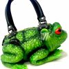 Satchel Handbags | Windy Willow Green Glow In The Dark Toad With Red Eyes - Bag Purse Satchel Handbag Crossbody Witch Frog Cottagecore Goblincore Dark Gothic Aesthetic