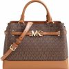 Satchel Handbags | Michael Kors Michael Kors Reed Large Brown Satchel Shoulder Handbag Belted Purse Crossbody