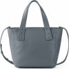 Satchel Handbags | The Sak The Sak Liv Satchel In Leather, Large Purse With Removable, Convertible Straps, Dusty Blue