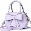 Satchel Handbags | BAG WIZARD Bag Wizard Girls Bowknot Handbag Purse Cute Leather Mini Shoulder Bag For Women Top-Handle Totes Satchel