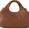 Satchel Handbags | The Sak The Sak Rylan Mini Satchel In Leather, Convertible Purse With Adjustable Crossbody Strap, Tobacco