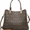 Satchel Handbags | LAORENTOU Laorentou Vegan Leather Small Tote Handbag For Women Checkered Purses Satchel Shoulder Bags Beach Travel Bag