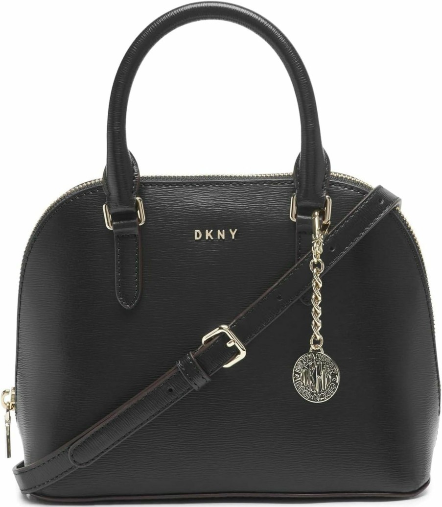 Satchel Handbags | DKNY Dkny Bryant Dome Satchel, Black/Gold