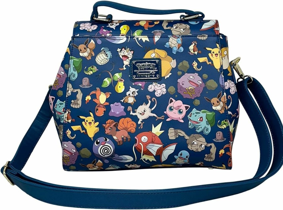 Satchel Handbags | Loungefly Loungefly Pokemon First Generation Allover Print Crossbody Satchel Handbag Purse