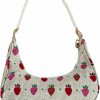 Satchel Handbags | Verdusa Verdusa Women'S Casual Pearls Shoulder Bags Floral Print Purse Satchel Handbag