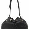 Satchel Handbags | Banuce Banuce Leather Purses And Handbags For Women Shoulder Bucket Bag Patchwork Drawstring Satchel