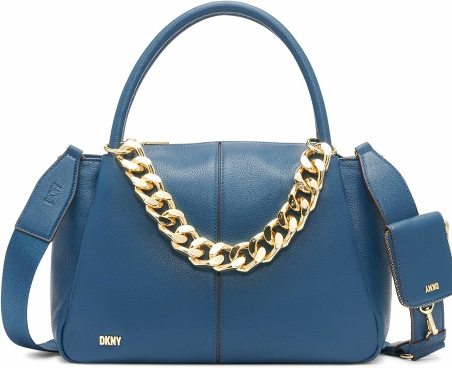 Satchel Handbags | DKNY Dkny Sabina Top Handel Satchel, Lt Midnight