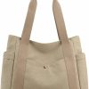 Satchel Handbags | ZHIERNA Zhierna Canvas Tote Shoulder Bag For Women, Top Handle Work Bags Handbag Purse