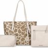 Satchel Handbags | Montana West Montana West 3Pcs Handbag Set Leopard Print Tote Bag For Women