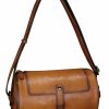 Satchel Handbags | IVTG Genuine Leather Crossbody Bag Vintage Handmade Shoulder Purse Retro Satchel Travel Daypack Sling Bag