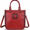 Satchel Handbags | IVTG Genuine Leather Top Handle Handbag Purse For Women Vintage Over The Shoulder Bag Handmade Crossbody Satchel