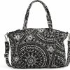 Satchel Handbags | Vera Bradley Vera Bradley Women'S Cotton Pleated Multi-Strap Shoulder Satchel Purse