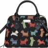 Satchel Handbags | Signare Signare Tapestry Hand Shoulder Bag Cross Body Purses Handbag Satchel Bag For Women In Playful Puppy Dog Design|Conv-Puppy