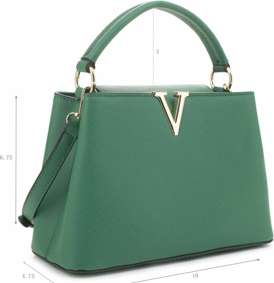 Satchel Handbags | EVVE Evve Women'S Small Satchel Bag Classic Top Handle Purses Fashion Crossbody Handbags With Shoulder Strap