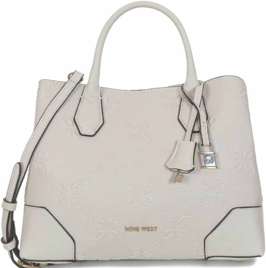 Satchel Handbags | Nine West Nine West Brooklyn Jet Set Satchel, Milk