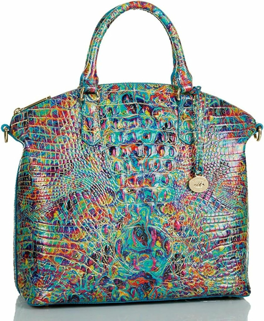 Satchel Handbags | BRAHMIN Brahmin Blue Ammolite Melbourne Large Duxbury Satchel