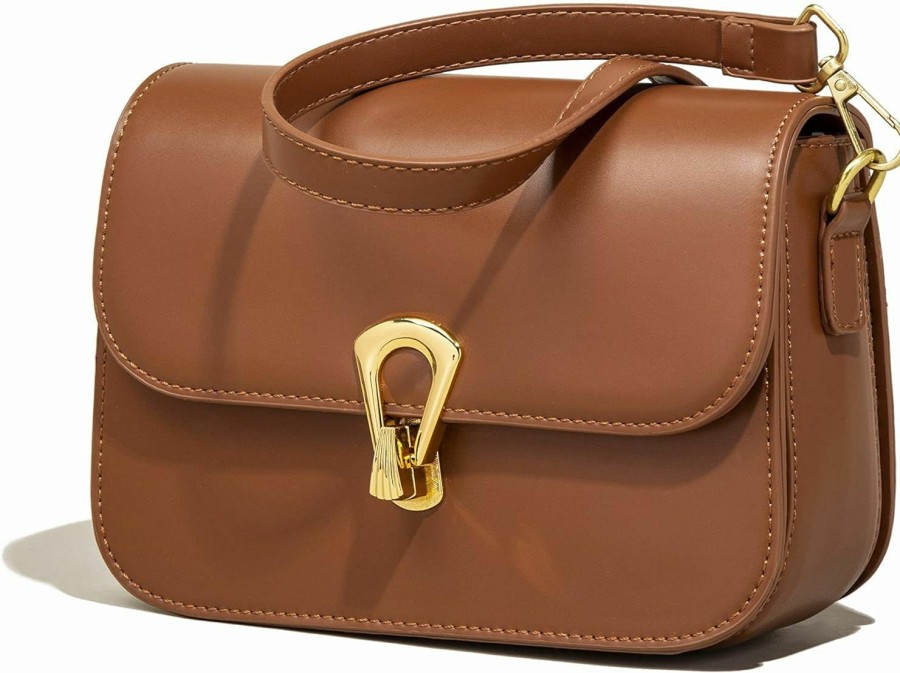 Satchel Handbags | Mn&Sue Mn&Sue Designer Women 'S Handbag Pu Leather Small Flap Crossbody Bags Shoulder Satchel Purse Work Bag