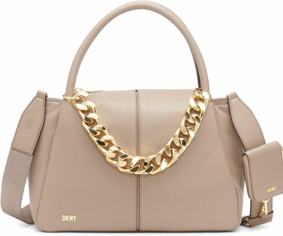 Satchel Handbags | DKNY Dkny Sabina Top Handel Satchel, Toffee