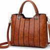 Satchel Handbags | rofozzi Medium Vegan Leather Purse For Women, Crossbody Top-Handle Handbag, Shoulder Satchel Bag