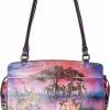 Satchel Handbags | Anna by Anuschka Anna By Anuschka Women'S Hand Painted Genuine Leather Large Satchel - Double Rope Handle, Magnetic Flap Closure