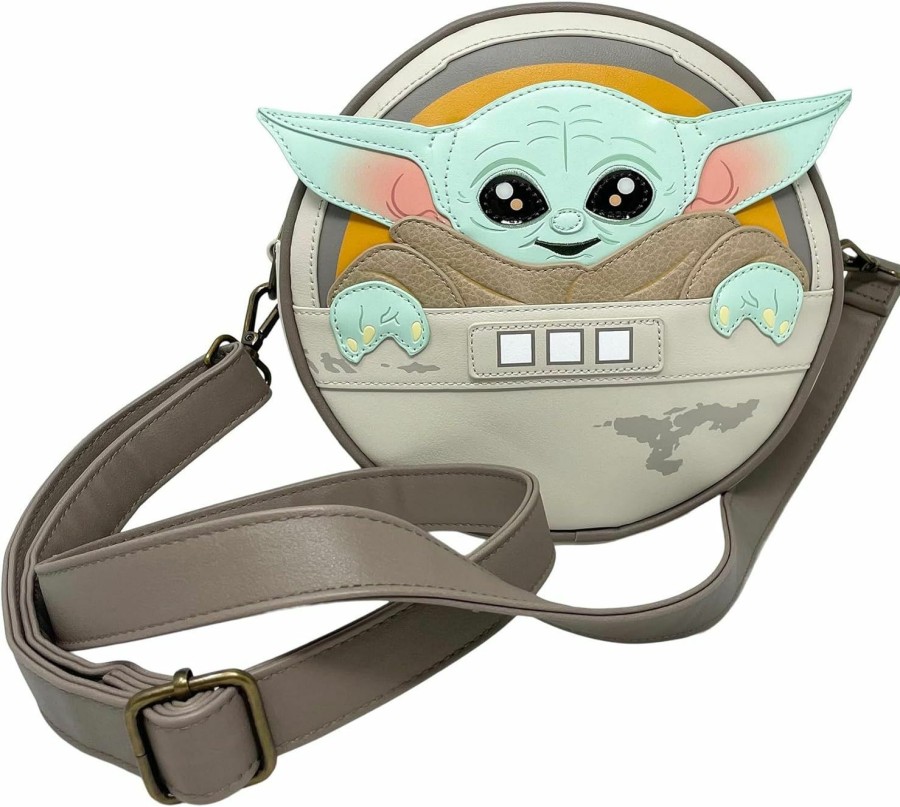 Satchel Handbags | Loungefly Loungefly Disney Star Wars Grogu Baby Yoda Cosplay Canteen Crossbody Satchel Handbag Purse