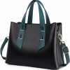 Satchel Handbags | Generic Handbags For Women Leather Shoulder Bags Top Handle Ladys Satchel Tote Bags Black